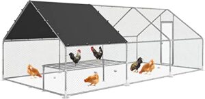 Unovivy Large Metal Chicken Coop